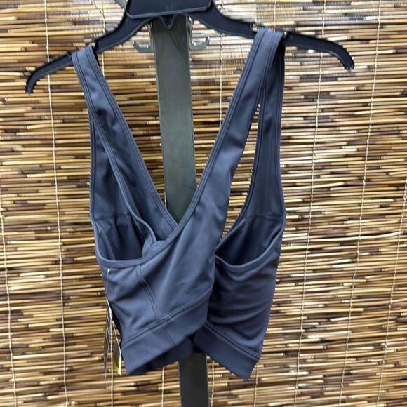 ID Ideology Womens Performance Plus Size Medium Impact Sports Bra Charcoal 2X - Picture 3 of 3